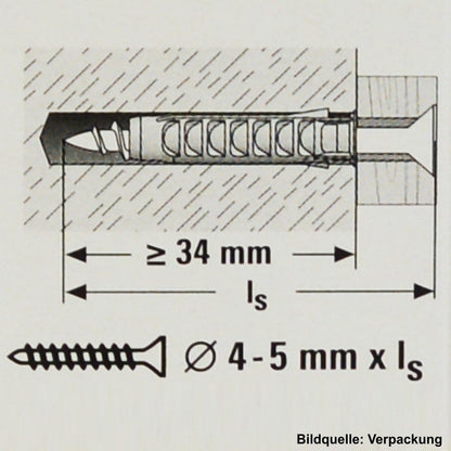 Studs Fischer Sx 70006 Nylon 6 X 30 Mm (100 Units)