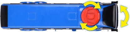 Dickie Toys - Autobús de Juguete Man Lion's Coach Azul, 27cm, Autocar con Función de Dirección, A Partir de 3 años (203744017)