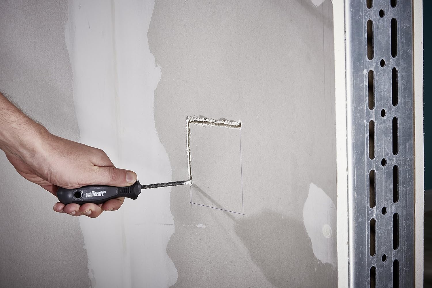 wolfcraft Keyhole Saw I 4031000 I For small recesses and free forms in plasterboard