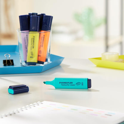 STAEDTLER 364 WP20 Textsurfer Classic Highlighter - Assorted Neon and Pastel Colours (Pack of All 20 Colours