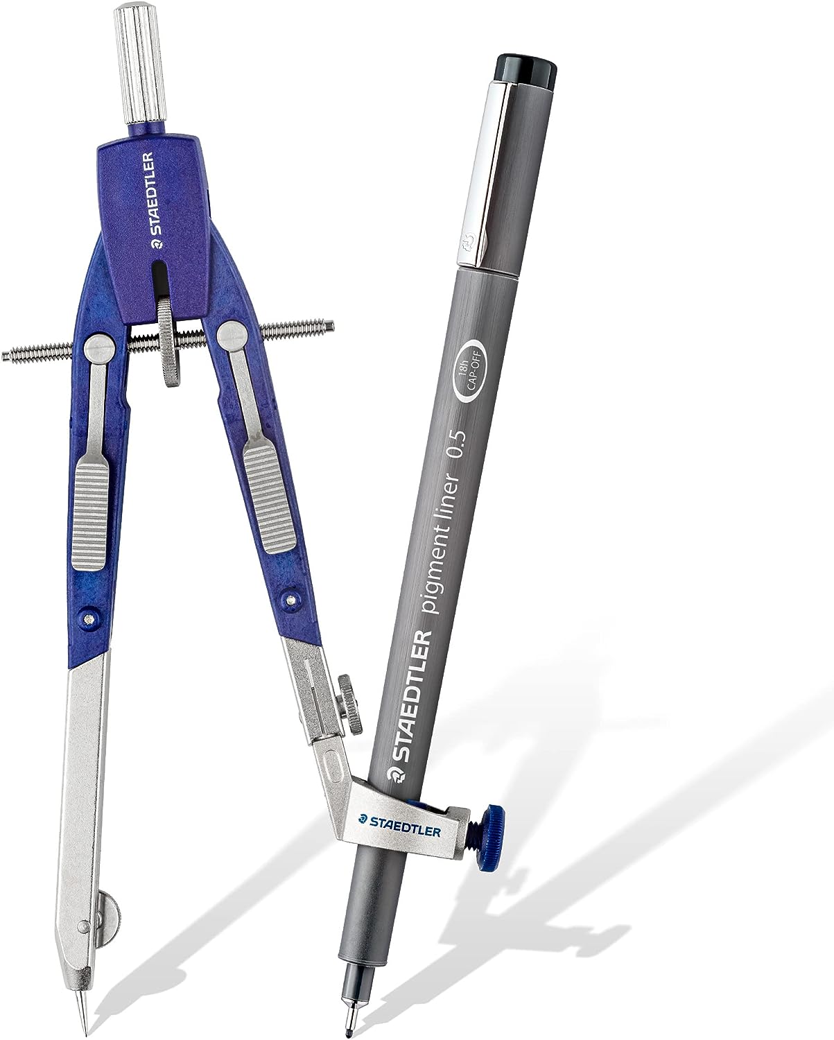 Staedtler Mars Comfort 552 quick compass, Aluminium, 10.49 x 2.21 x 22 cm; 222.26 Grams