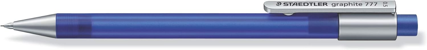 Staedtler Staedtler 777 05 – 33 Mechanical Pencil Graphite Lead Diameter 0.5 mm Barrel Colour Frosted Blue Filled with B Leads – Pack of 10 in Cardboard Case