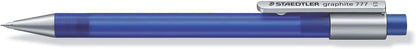 Staedtler Staedtler 777 05 – 33 Mechanical Pencil Graphite Lead Diameter 0.5 mm Barrel Colour Frosted Blue Filled with B Leads – Pack of 10 in Cardboard Case
