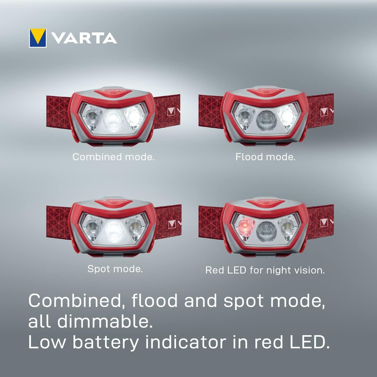 VARTA H20, Plastic, textile, Red