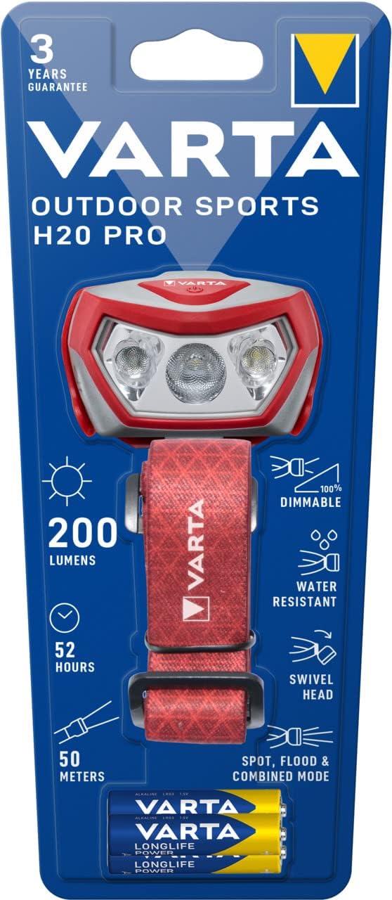 VARTA H20, Plastic, textile, Red