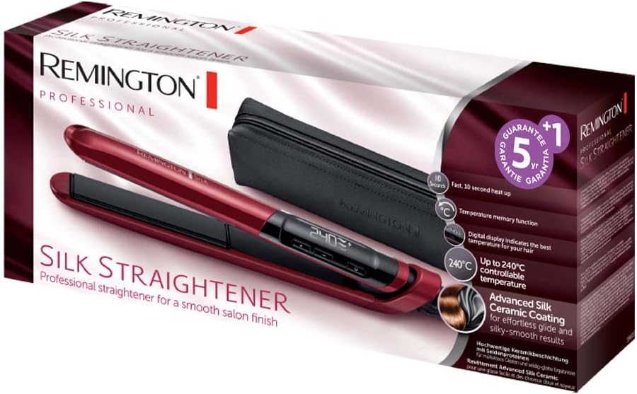 Hair Straightener Remington Silk Straightener 110 Mm Red Black