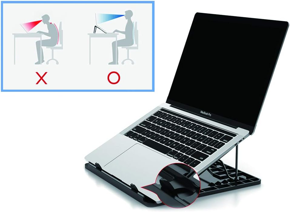 Conceptronic Thana 03B Ergo S Notebook Cooling Pad Cooling Pad up to 15.6 Inches Ergonomic Height Adjustable 7 Levels