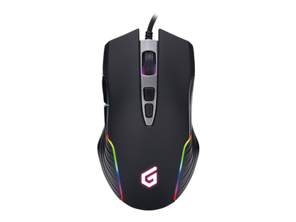 Conceptronic DJEBBEL03B 7D USB Gaming Mouse, Adjustable up to 7200DPI, 7 Programmable Buttons (Windows only), High sensitivity IC sensor, Rubberised finishing, 1.5m Braided Cable