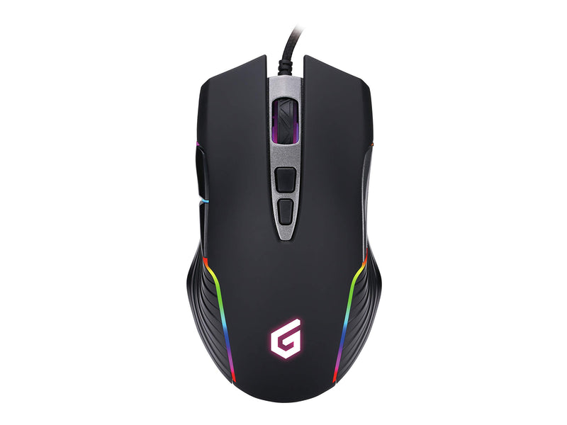 Conceptronic DJEBBEL03B 7D USB Gaming Mouse, Adjustable up to 7200DPI, 7 Programmable Buttons (Windows only), High sensitivity IC sensor, Rubberised finishing, 1.5m Braided Cable
