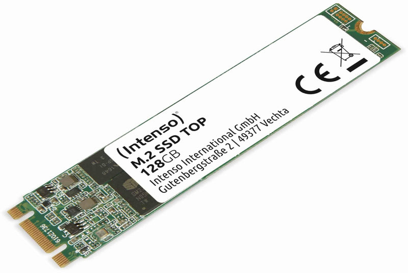 Intenso M.2 SSD Top - Unidad de Estado sólido de 128 GB (M.2 2280, SATA III, hasta 550 MB/s)