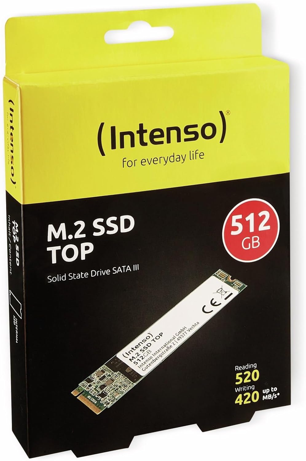 Intenso M.2 internal SSD SATA III Top 512 GB