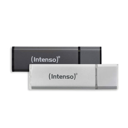 Intenso Alu Line 2x 32 GB USB 2.0 Memory Stick Silver and Anthracite Pack of 2 2x 32 GB - USB 2.0 Silver + Anthracite