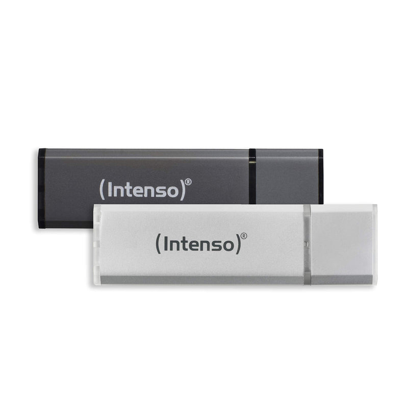 Intenso Alu Line 2x 32 GB USB 2.0 Memory Stick Silver and Anthracite Pack of 2 2x 32 GB - USB 2.0 Silver + Anthracite