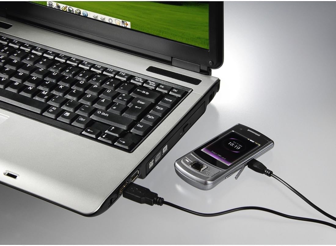 Hama 1.4m, USB2.0-A/USB2.0 Micro-B USB cable 1.4m USB A Micro-USB B Black