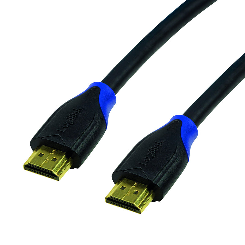 Logilink CH0065 HDMI Connection Cable Standard High Speed with Ethernet for Resolutions up to 4096 x 2160, Ultra HD and 3D Black, 7.5 m 7,5 m