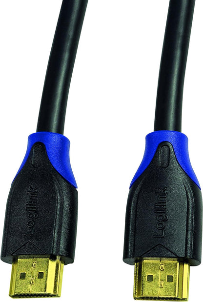 Logilink CH0065 HDMI Connection Cable Standard High Speed with Ethernet for Resolutions up to 4096 x 2160, Ultra HD and 3D Black, 7.5 m 7,5 m