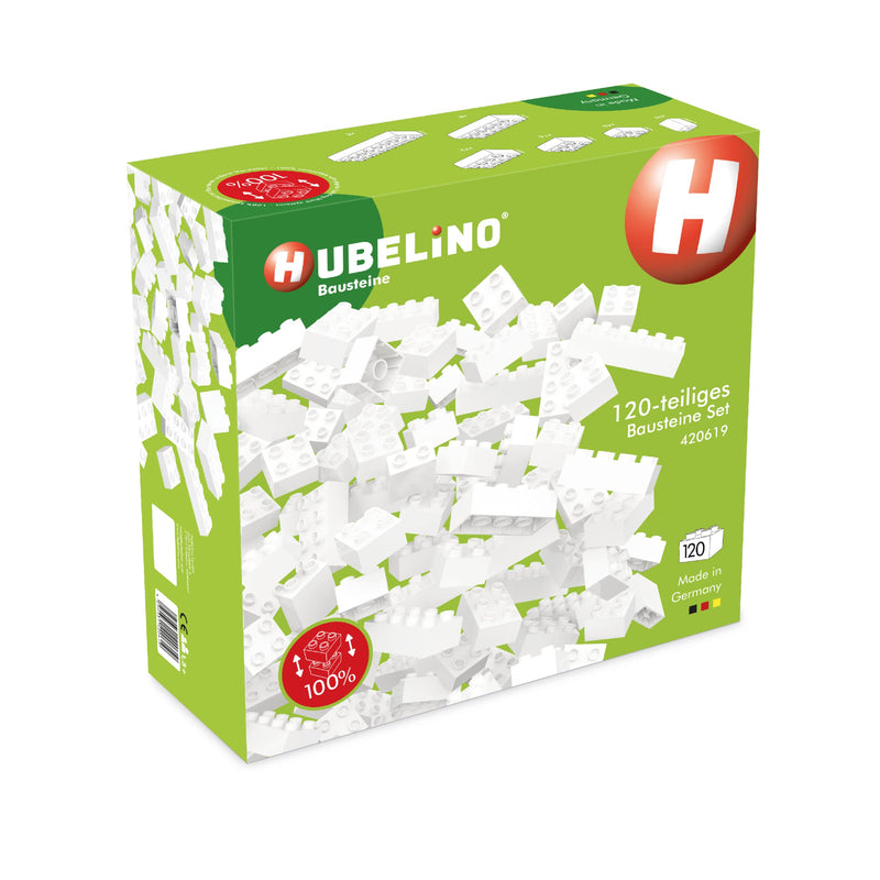 Hubelino 420619 White Building Blocks (120-Piece