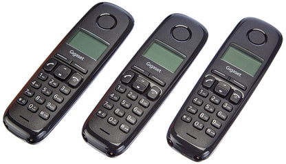 Landline Telephone Gigaset A170 Trio Black Amber