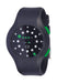 The One Unisex Binary Quartz Watch with Rubber Strap MK202G3