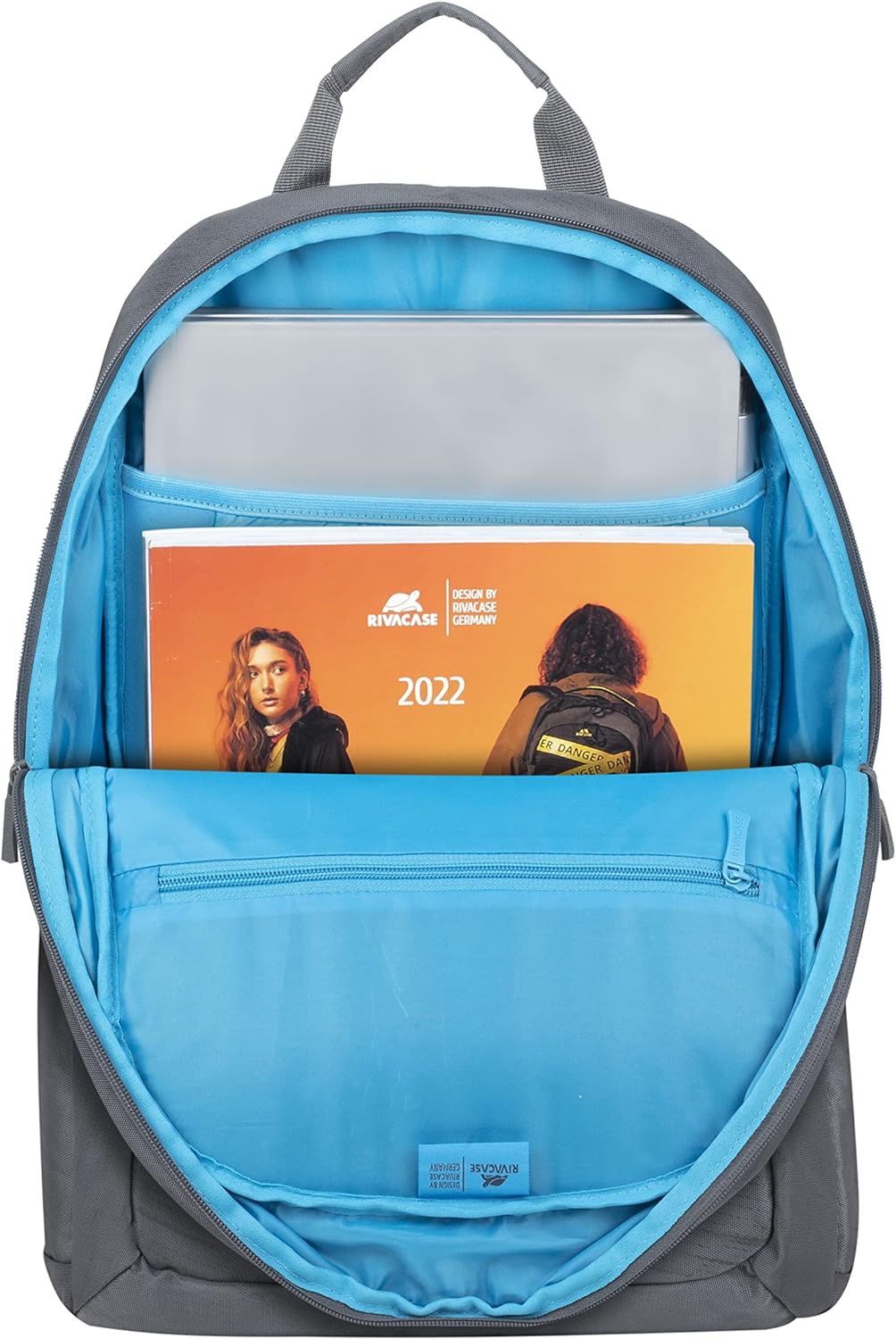 RIVACASE 7561 ECO Backpack for Laptops 15.6-16 Inches Grey, Gray, 15,6"-16"