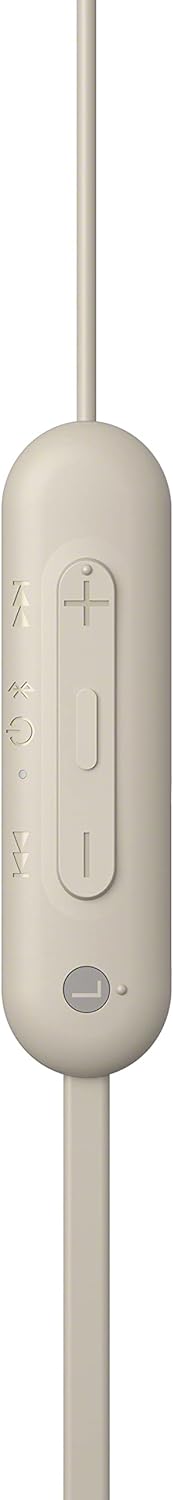 Sony WI-C100 Wireless In-ear Headphones - Up to 25 hours of battery life - Water resistant - Built-in mic for phone calls - Voice Assistant compatible - Reliable Bluetooth® connection
