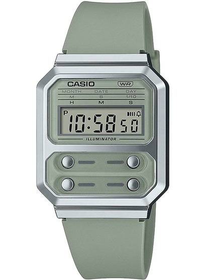 Casio Unisex's Digital Quartz Watch with Plastic Strap A100WEF-3AEF