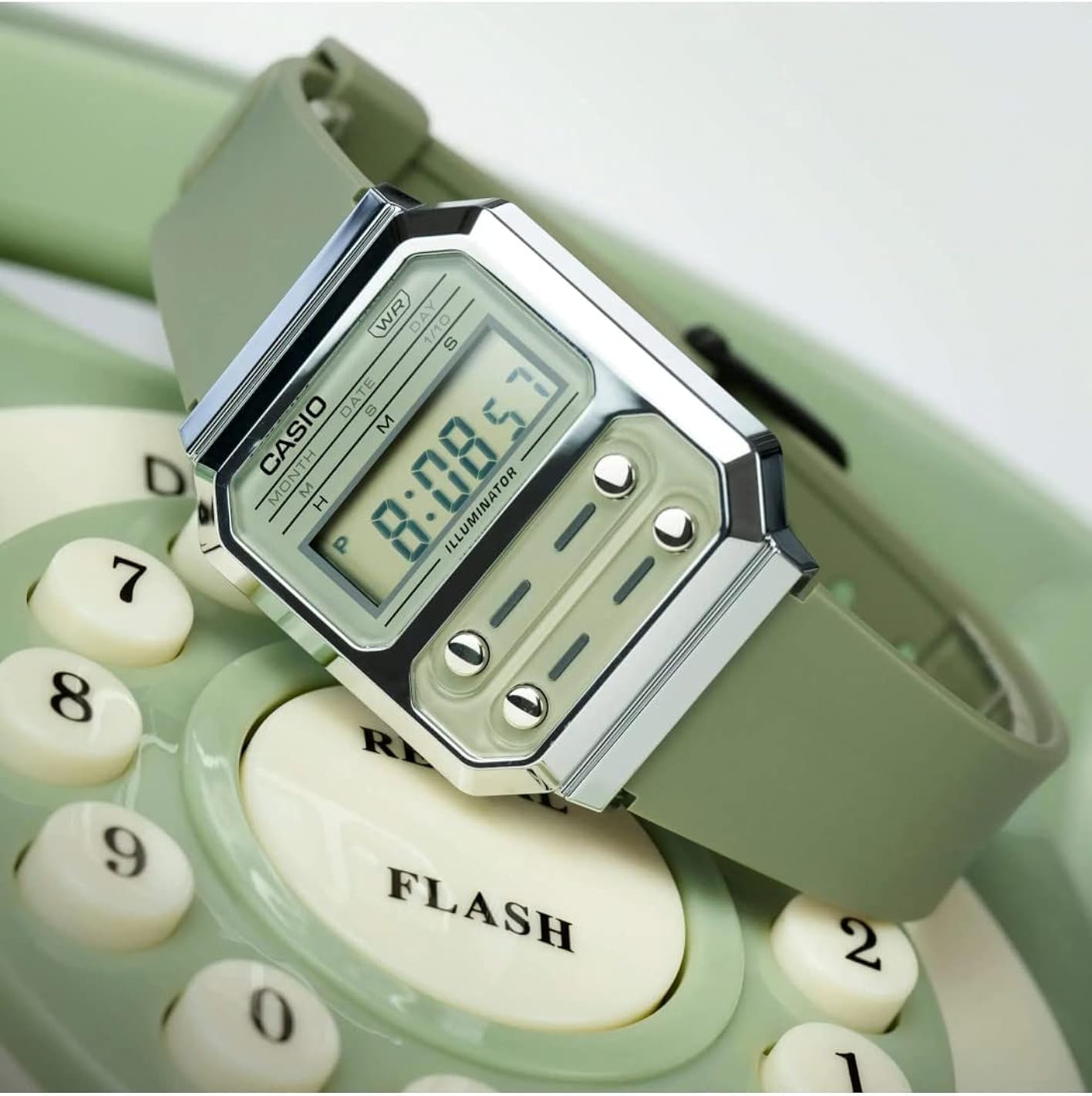 Casio Unisex's Digital Quartz Watch with Plastic Strap A100WEF-3AEF