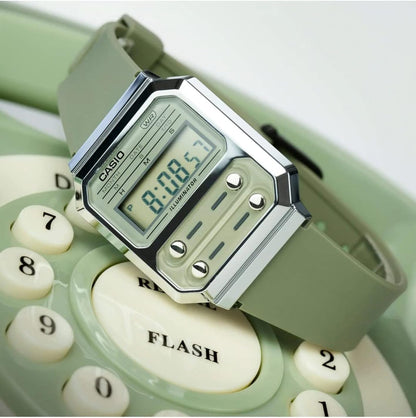 Casio Unisex's Digital Quartz Watch with Plastic Strap A100WEF-3AEF