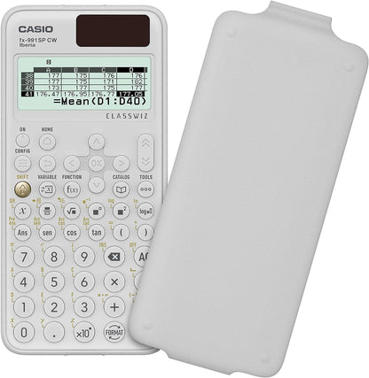 Casio FX-991SP CW – Scientific Calculator, Recommended for Spanish and Portuguese Curriculum, 5 Languages, Over 560 Functions, Solar, White