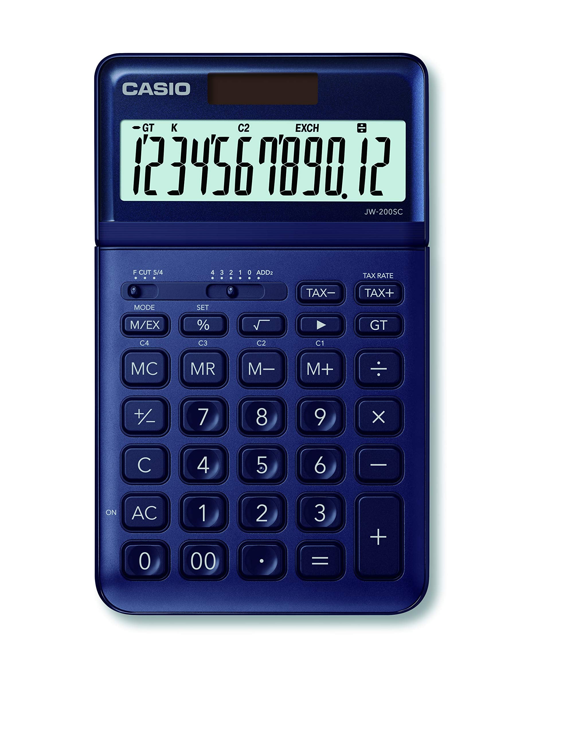 CASIO CALCULATRICE DE Bureau JW-200SC-NY, Solaire/Pile