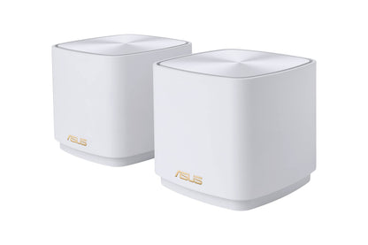 ZenWifi XD4 plus 2 pk white  AX1800 Whole-Home Dual-band Mesh WiFi 6 System   2 pack Life-time free network security, parental controls, MU-MIMO support, Traditional QoS