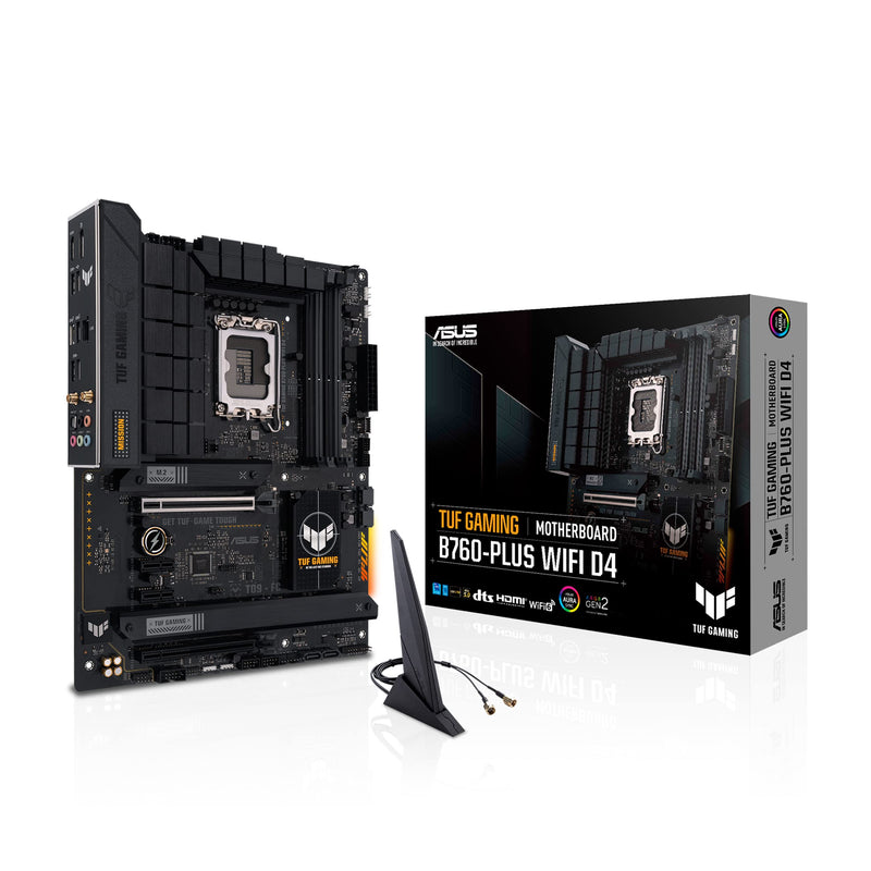ASUS TUF Gaming B760-PLUS WiFi D4, Intel LGA 1700, 4 x DIMM DDR4, 1 x Display Port, 1 x HDMI