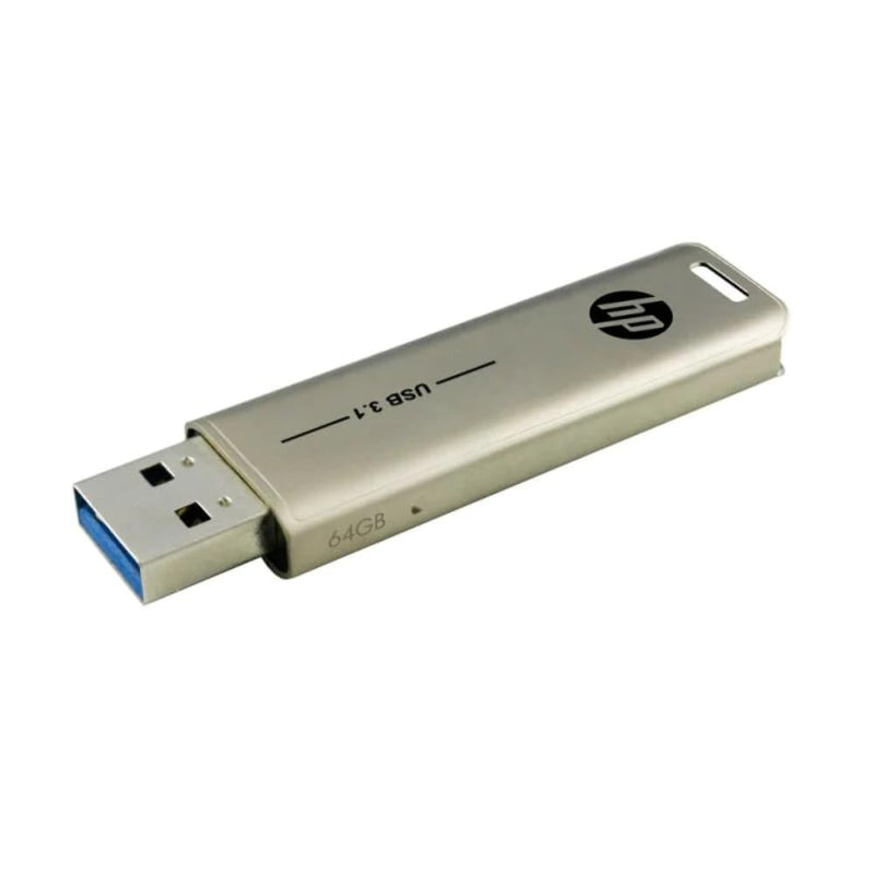 HP x796w USB 3.1 Flash Drive 64GB, Push and Pull design, Metallic finish 64 GB