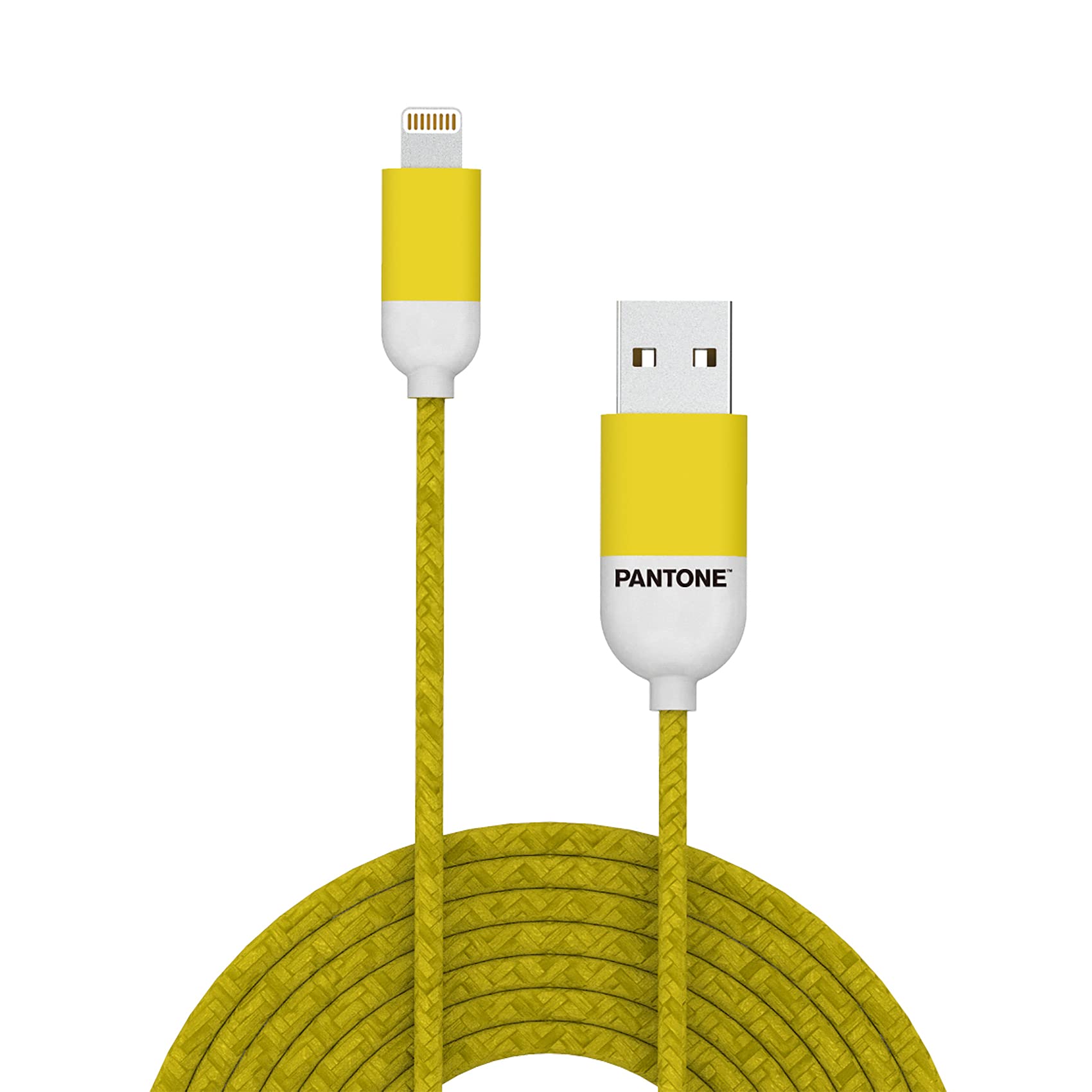Pantone PTLCS0015Y Lightning Cable, 2.4A, 1M Length