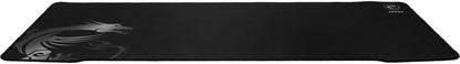 MSI AGILITY GD70 - XXL Extended Gaming Mouse Pad, Silk Gaming Fabric Surface, Soft Seamed Edges, Anti-Slip Base - 900 x 400 x 3 mm