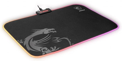 MSI AGILITY GD60 - RGB Gaming Mouse Pad, Low Friction Textile Surface, Soft Seamed Edges, Anti-Slip Base - 386 x 276 x 4 mm RGB GD60