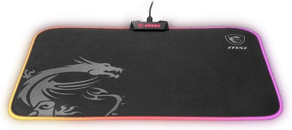 MSI AGILITY GD60 - RGB Gaming Mouse Pad, Low Friction Textile Surface, Soft Seamed Edges, Anti-Slip Base - 386 x 276 x 4 mm RGB GD60