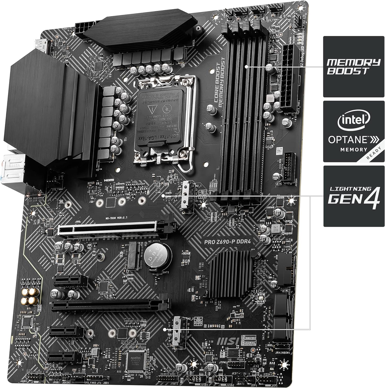 MB MSI Intel 1700 PRO Z690-P DDR 4