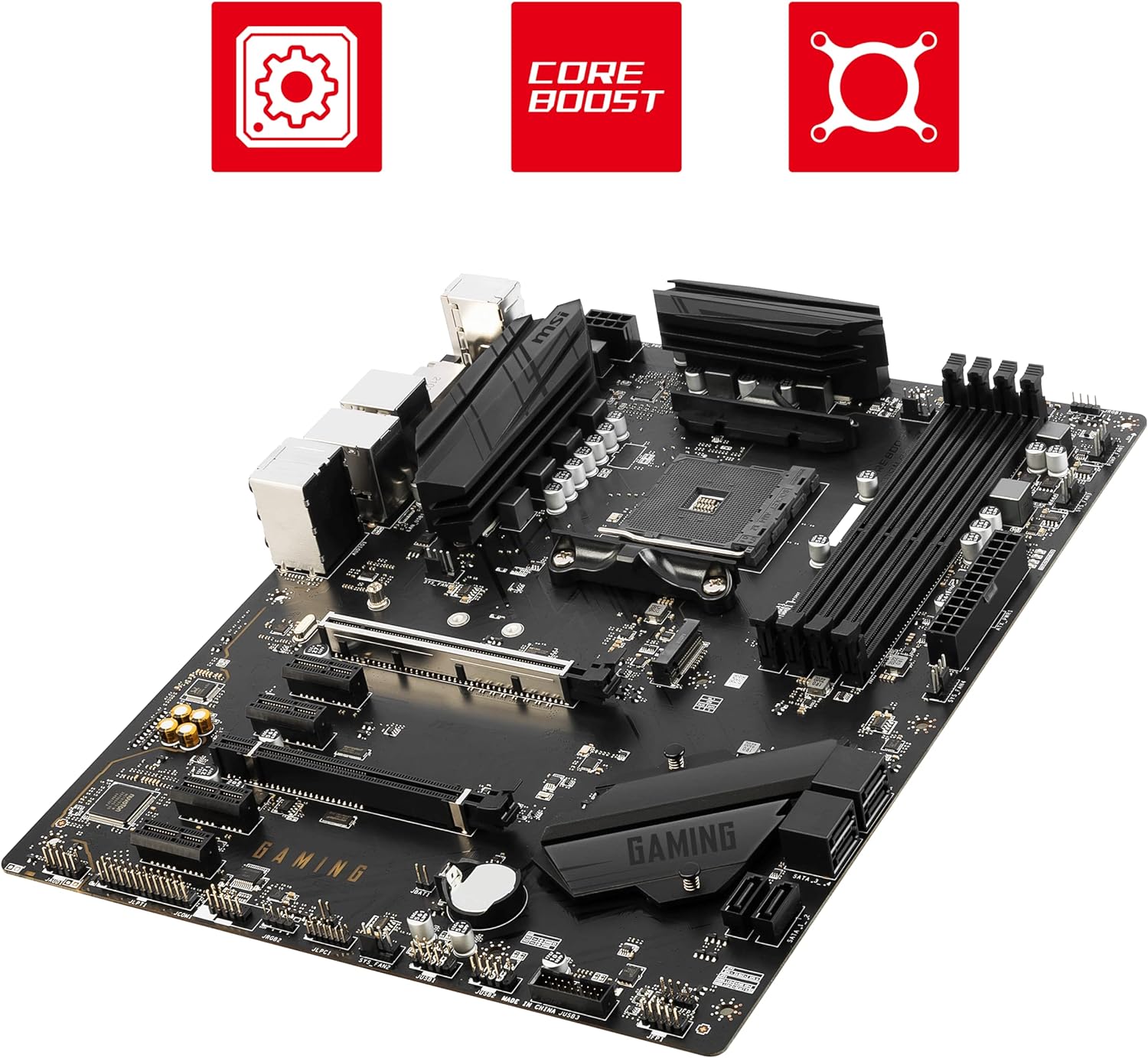 MSI B550 GAMING GEN3 Motherboard, ATX, AM4 - AMD Ryzen 5000 Ready - DDR4 Boost 4400+MHz/OC, PCIe 3.0 x16 Slots, 1 x M.2 Gen3 Slot, 1G LAN