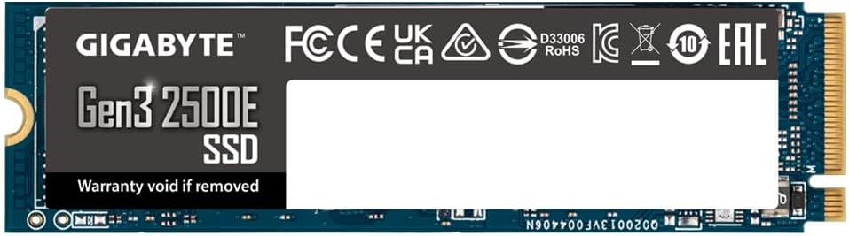Gigabyte 500GB G325E NVME 1.3 M.2 PCIE 3.0X4 SSD