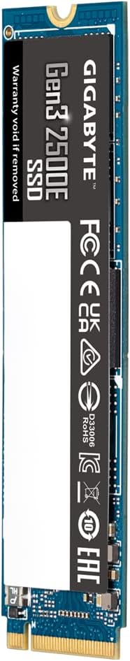 GIGABYTE 1TB M.2 Solid State Drive 2500E G325E1TB (PCIe Gen 3.0 x4/NVMe 1.3)