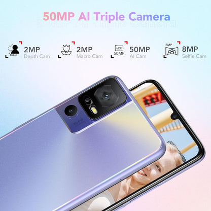 TCL 40 SE 256 GB - Smartphone 6.75 inch (90 Hz, 6 GB - 256 GB, Expandable microSD, Expandable RAM, Dual sim, Camera 50 MP, Battery 5010 mAh, Dual Stereo Speaker, Android 13. King