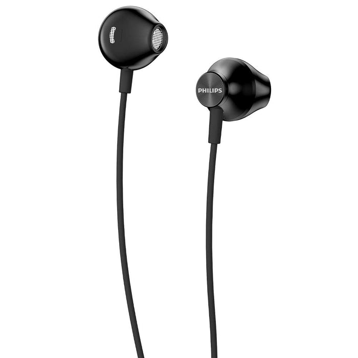 PHILIPS In-Ear Headphones UE100BK/00 with Improved Bass Performance (14.2-mm Neodymium Driver, Ergonomic Design, 1-m Cable), Black