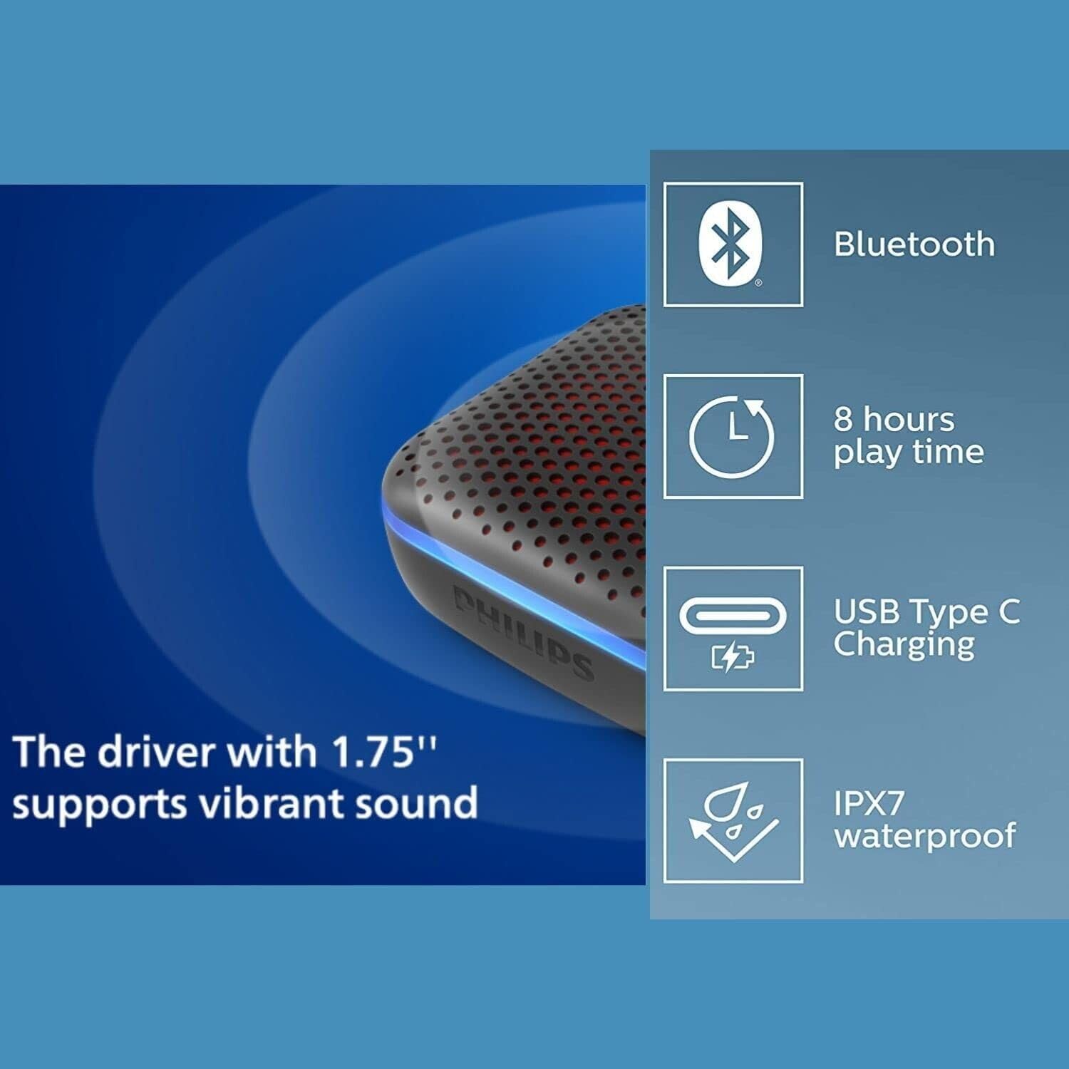 Philips Audio - Mini Portable Speaker