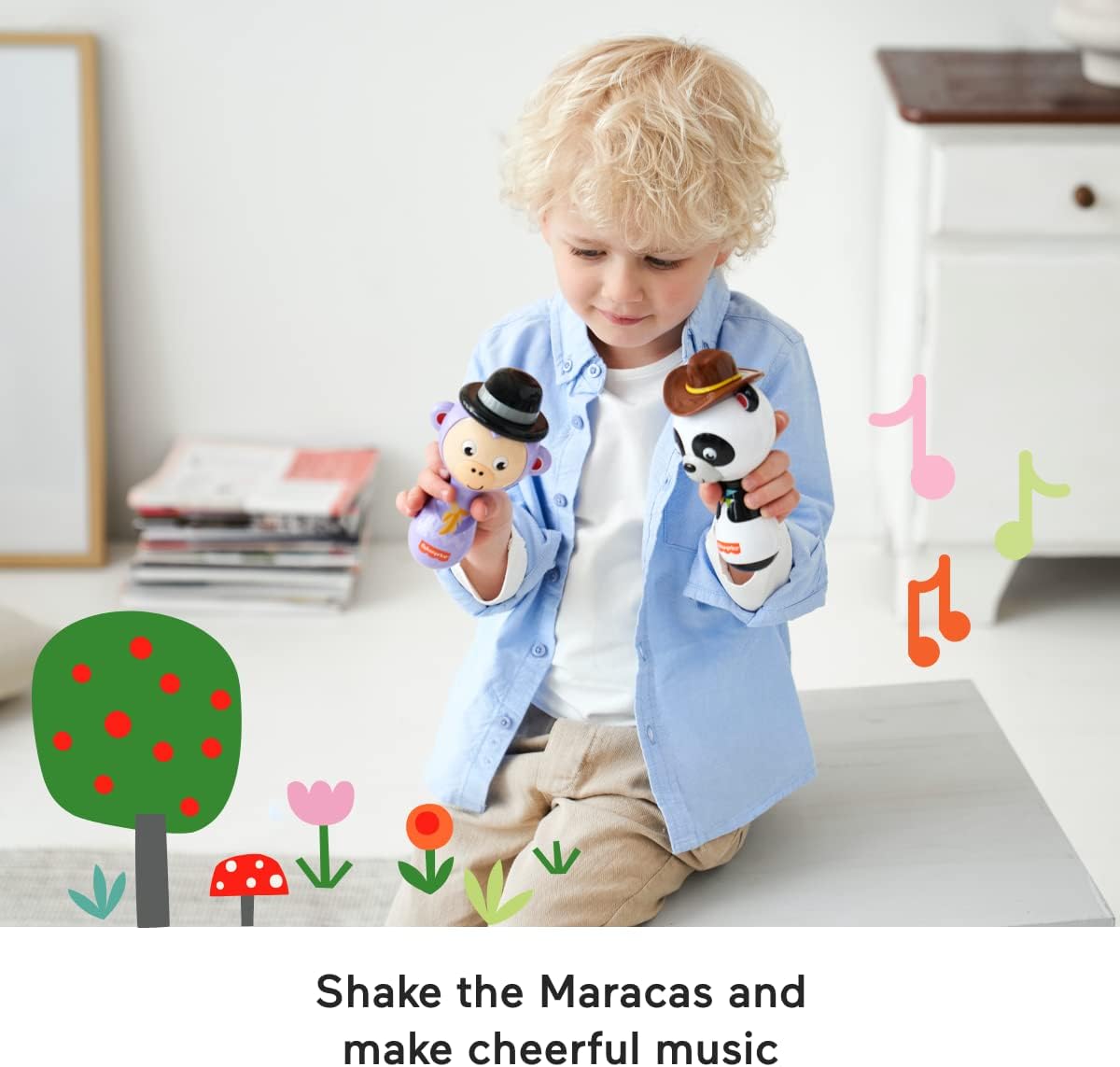 Jazwares 22280 Fisher Price Licensing Maracas, Multi