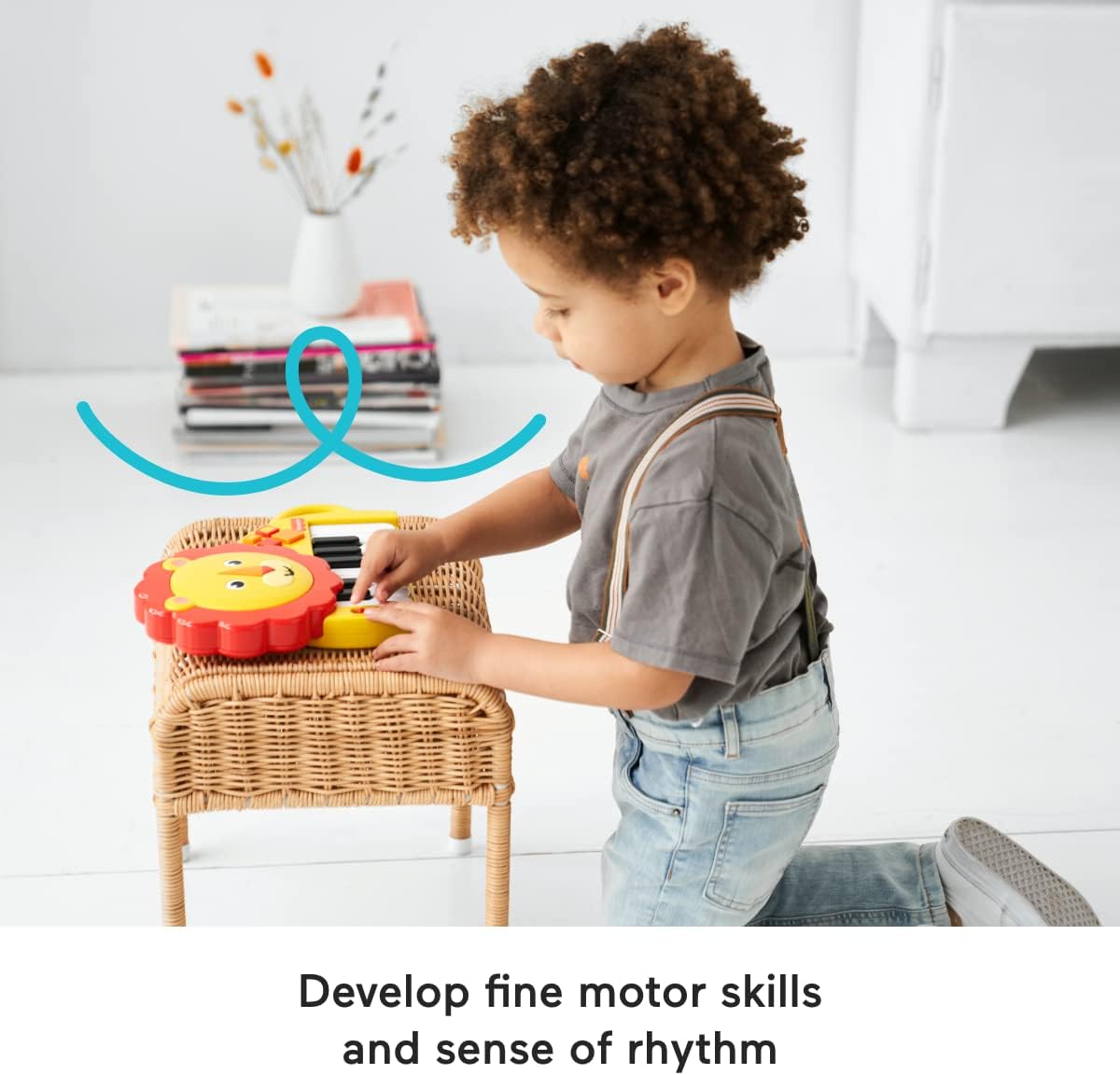 Fisher-Price Piano Leeuw - Interactief speelgoed - Spelend Leren - Kinderliedjes - Muziekinstrument