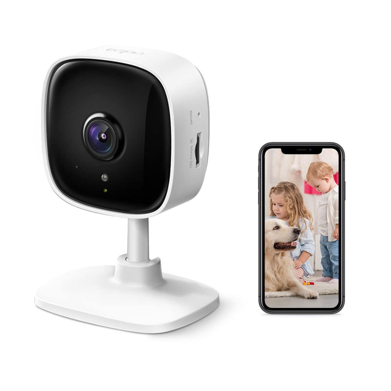 TP-Link Tapo C110 Indoor Wi-Fi Camera, 3MP Surveillance Camera, Night Vision, Two-Way Audio, Privacy Mode, Real-Time Motion Sensor Notifications 3MP UHD