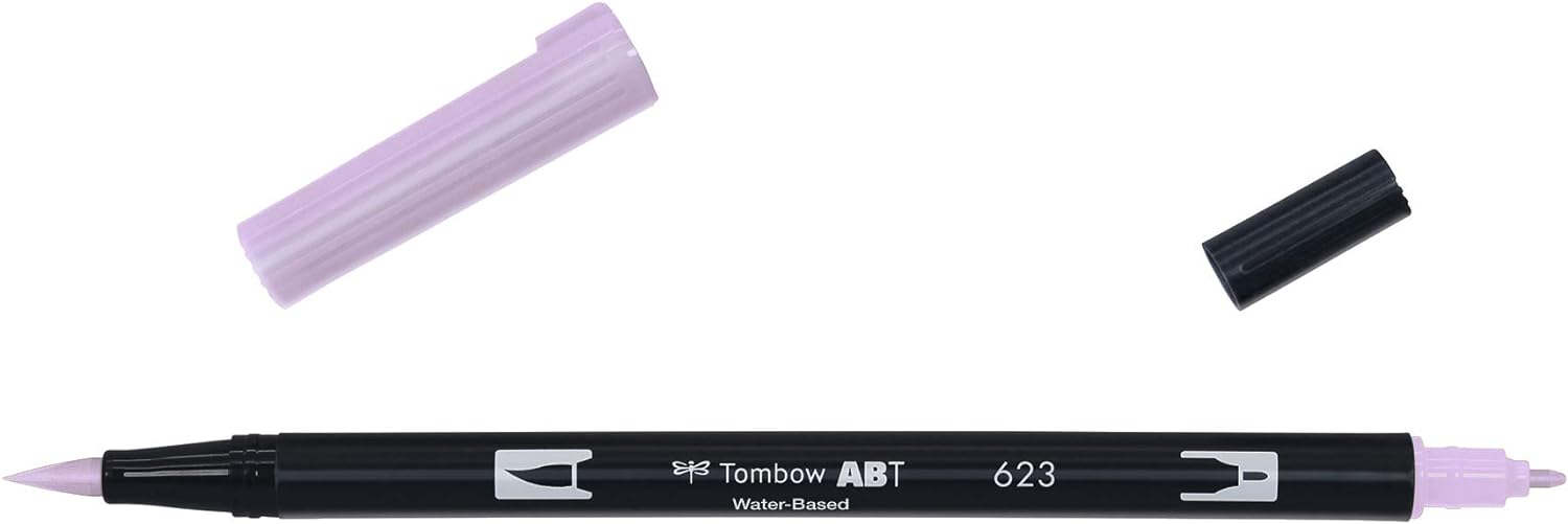 Tombow - Rotuladores (6 unidades, punta de pincel doble, colores pastel)