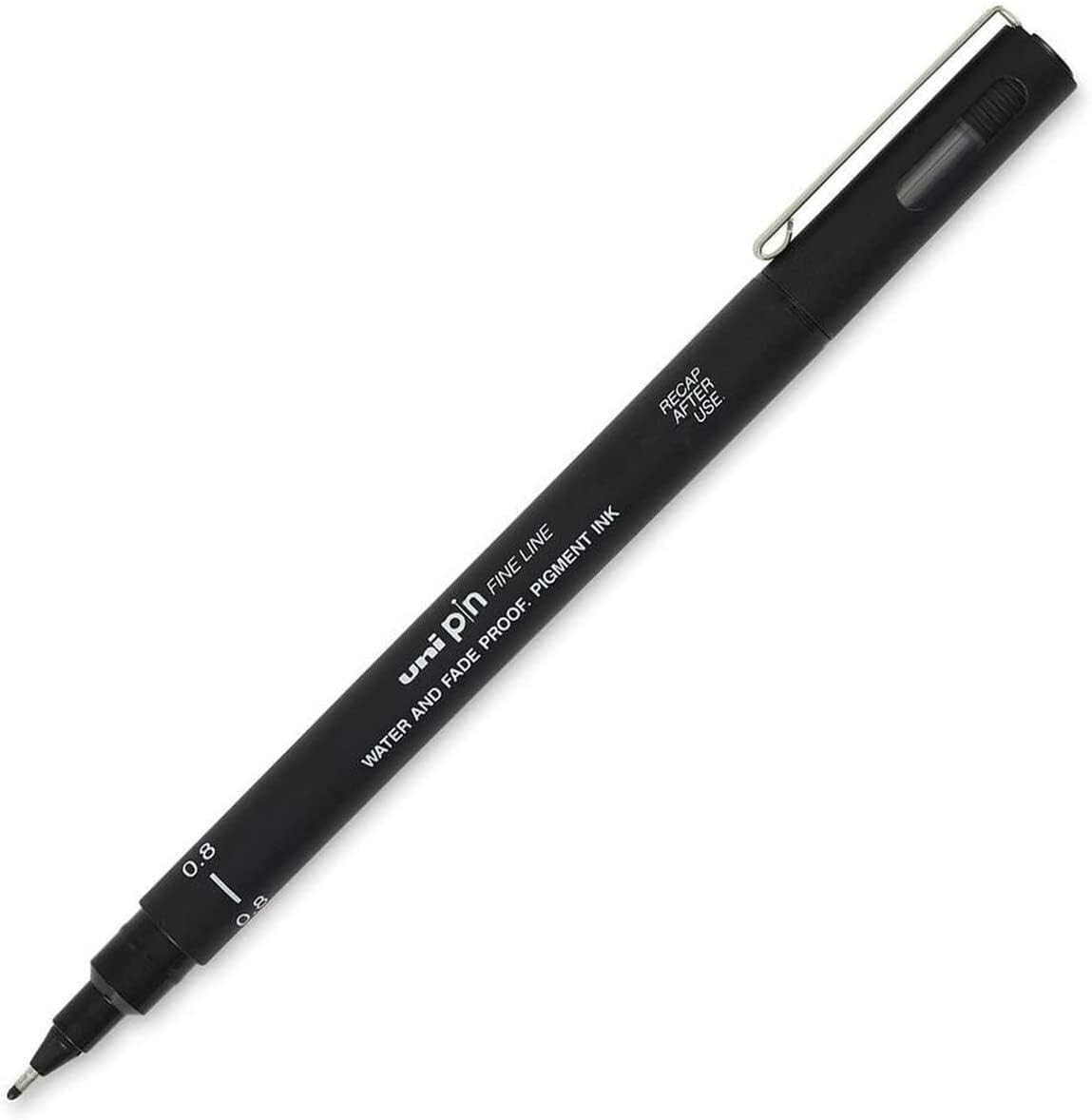 UNI-BALL PIN DRAWING PEN FINELINER ULTRA FINE LINE MARKER 0.8mm BLACK Ink -