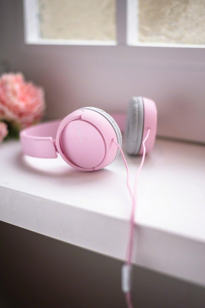 Sony MDRZX110P.AE- Stereo Headphones, Powerful Sound - Pink, 1 Count